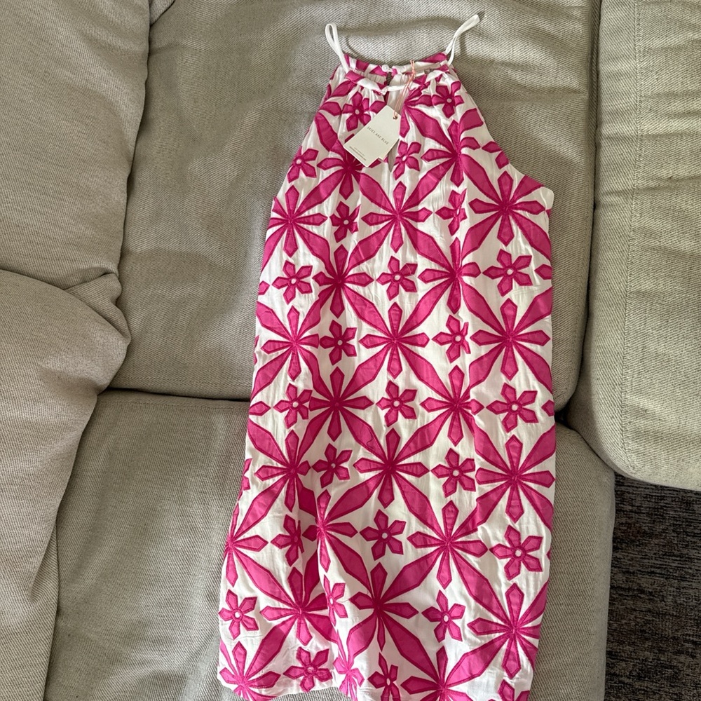Skies Are Blue Pink Floral Casual Dress